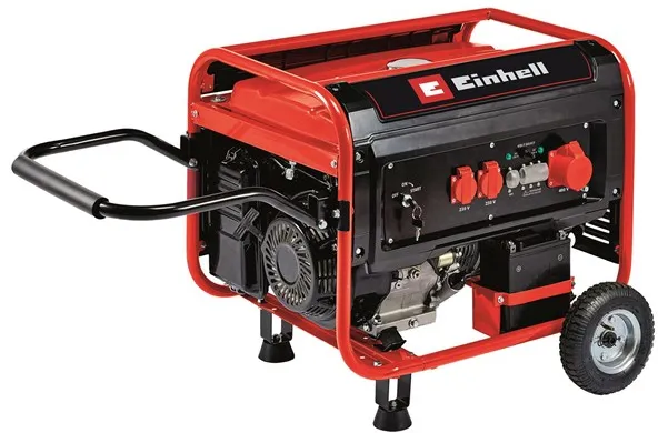 Einhell TC-PG 65/E5 bensindriven generator med 2x230 volt och 1x400 volt