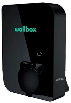 Wallbox Copper SB laddstation med Wi-Fi 11 kW Typ 1 och 2, svart
